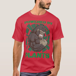 Drivs av växter Gorilla Vegan Fitness T Shirt