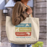 Drivs av växter, Vegan Animals, bränsle Jumbo Tygkasse<br><div class="desc">Den här designen kan vara personlig i det område som tillhandahålls genom att ändra fotot och/eller text. Du kan också anpassa den genom att klicka på Anpassa den här mallen och sedan välja klicka för att anpassa ytterligare alternativ och ta bort eller ändra färg i bakgrunden, lägga till text, ändra...</div>