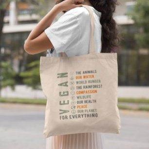 Drivs av växter Vegan för allt Tygkasse