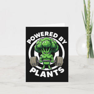 Drivs av växter Vegan Idrottsman Vegan Gym Vegan B Kort