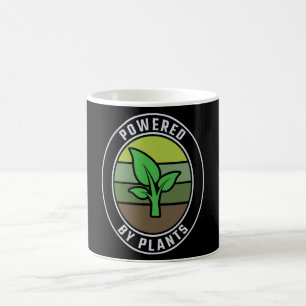 Drivs av växter Vegetarian Vegan Kaffemugg