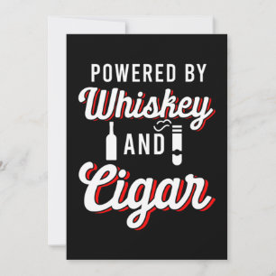 Drivs av Whiskey Cigar Smoker Tobacco Humidor Gi Inbjudningar