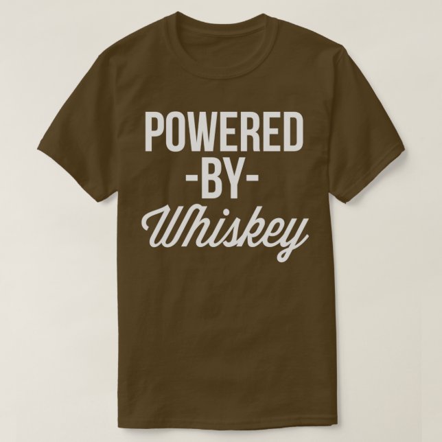 Drivs av Whiskey T Shirt (Design framsida)