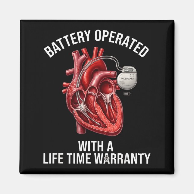 Drivs med batteri med livstidsgaranti  magnet (Framsidan)