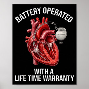 Drivs med batteri med livstidsgaranti  poster