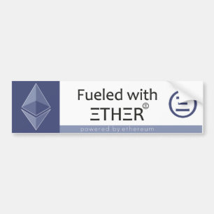 Drivs med Ether Bildekal