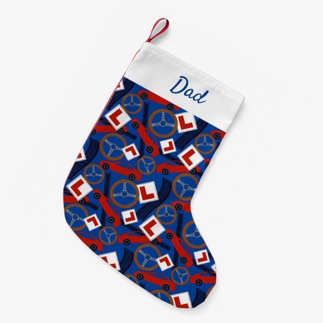 Drivsinstruktör och inlärningsdrivrutin liten julstrumpa (Framsidan (Hängande))