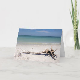 Drivträ på Beach Framable Mors dag-kort Kort