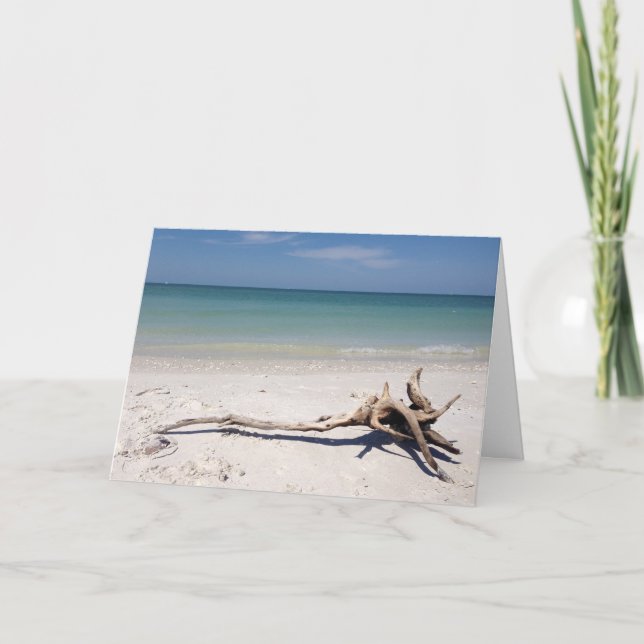 Drivträ på Beach Framable Mors dag-kort Kort (Framsida)