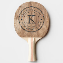 Drivvedsbrädor Vigselmonogram Pingisracket