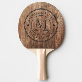 Drivvedsbrädor Vigselmonogram Pingisracket