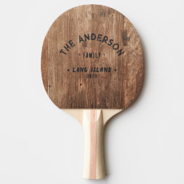 Drivvedsbrädor Vintage Kustfamiljsnamn Pingisracket