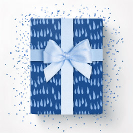 Drizzle Dot i blå indigo Presentpapper