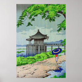 Drizzling Rain in Ukimido Fujishima Takeji 1950-ta Poster