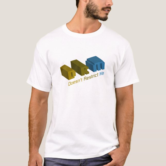 DRM: Begränsar inte mig T-shirt (Framsida)