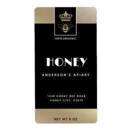 Drobee guld minimalistisk honung fraktsedel