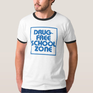 Drog-Fritt skola zonen undertecknar Tröja
