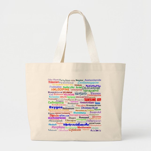 Drogen hänger lös jumbo tygkasse (Framsidan)