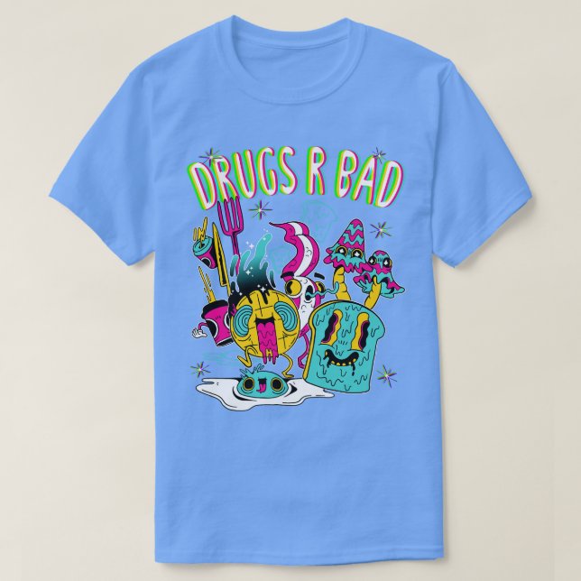 Droger R Bad Trippy Breakfast T Shirt (Design framsida)