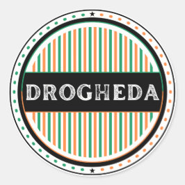 Drogheda City Pride Emblem – Irish Identity Runt Klistermärke