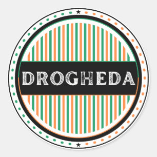 Drogheda Stad Pride Emblem – Irländsk Identitet Runt Klistermärke