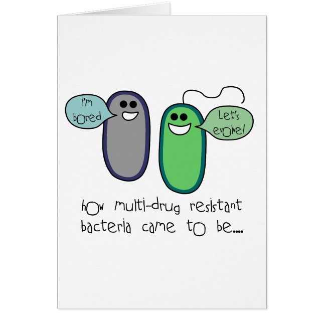 Drogmotstånd Hälsningskort (Framsidan)