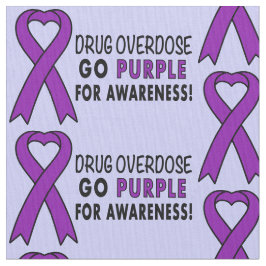 Drogöverdos: Purpurfärgat medvetenhetband Tyg