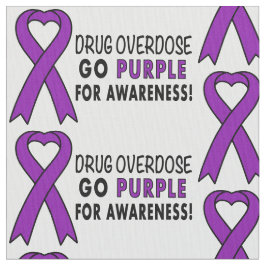 Drogöverdos: Purpurfärgat medvetenhetband Tyg