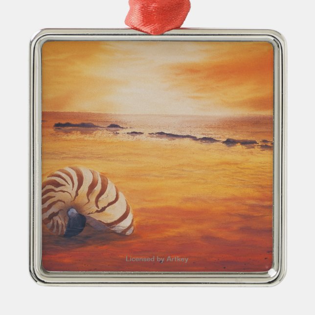 Dröja sig kvar julgransprydnad metall (Framsidan)