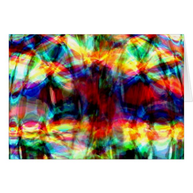 Dröja sig kvar kaosen hälsningskort (Framsidan Horizontal)