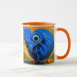 Drôle de poule bleue mugg