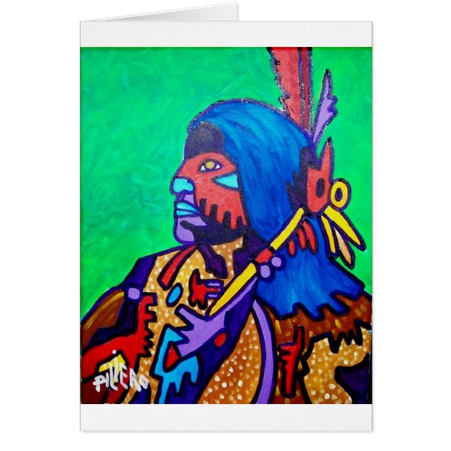 Dröm- avläsare vid Piliero Hälsningskort (Framsidan)