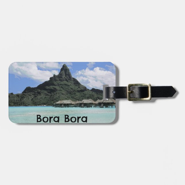 Dröm- bildande för semesterBora Bora Tahiti Atoll Bagagebricka (Horisontell Framsida)