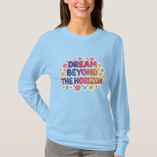 Dröm bortom horisonten Estetisk färgrik t-shirt