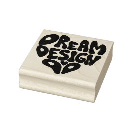 Dröm Design Gör Hand Lettering Typografi Stämpel