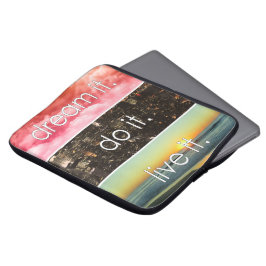 Dröm det gör det levande det Motiverande citat Laptop Fodral