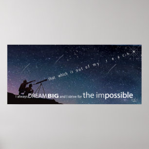 Dröm det omöjliga poster