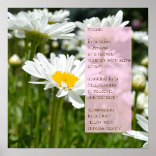 Dröm- diktaffisch för daisy poster