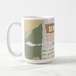 Dröm dina problem i kaffeoffert kaffemugg