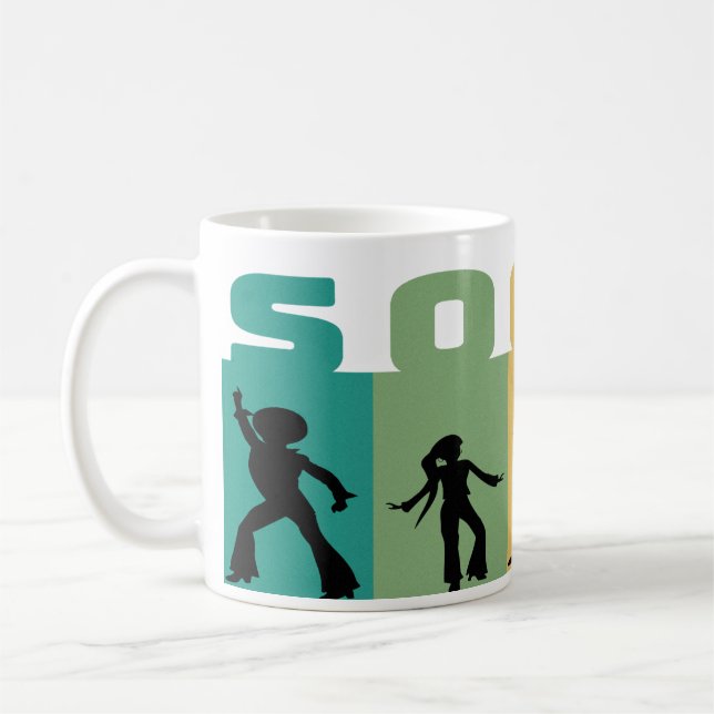 Dröm, dröm med dansande skuggor kaffemugg (Vänster)