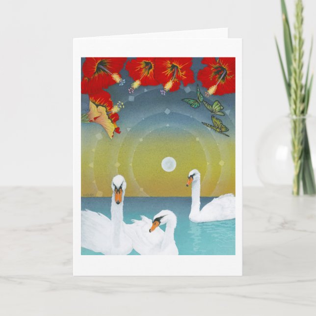 Dröm- dropp för fjäril (Magical Moonset) Kort (Framsida)