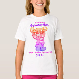Dröm- eftersläckaregymnastiki-Skri utslagsplats T Shirt