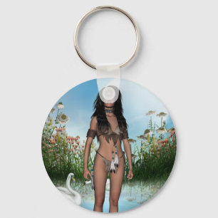 Dröm- fotgängareindier Keychain Nyckelring