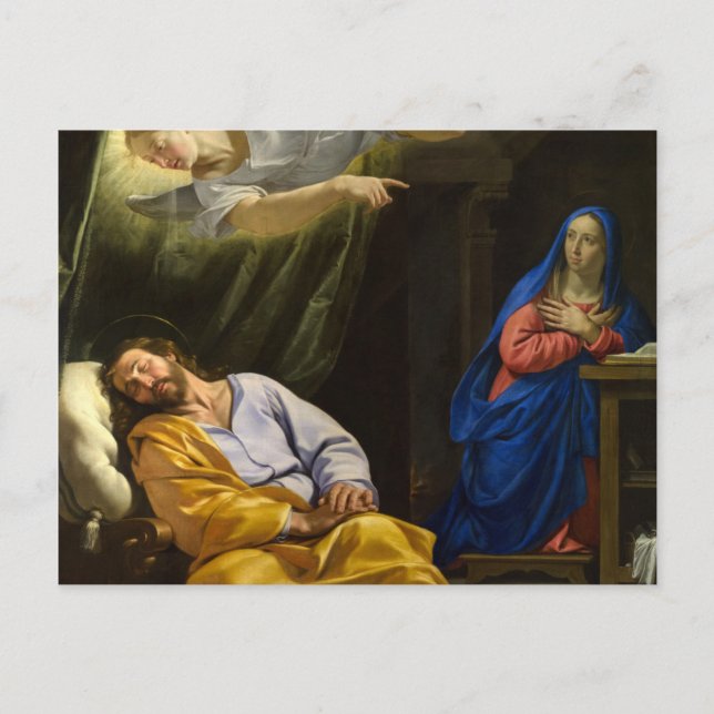 Dröm från Saint Joseph av Philippe de Champaigne Vykort (Framsida)