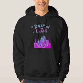 Dröm i kaos – Surrealistisk stadslandskap Hoodie