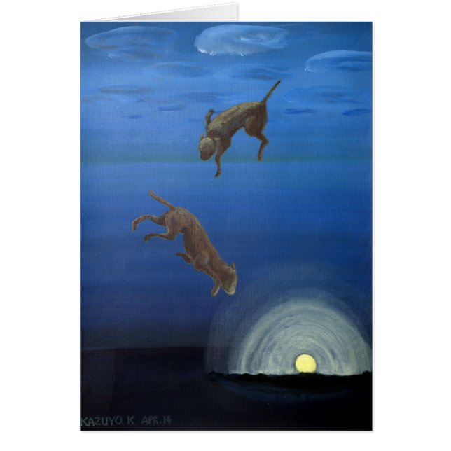 Dröm i vatten 1 hälsningskort (Framsidan)