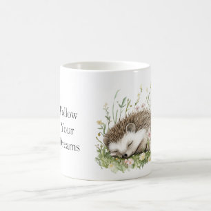 Dröm Igelkott Blommig Kaffemugg