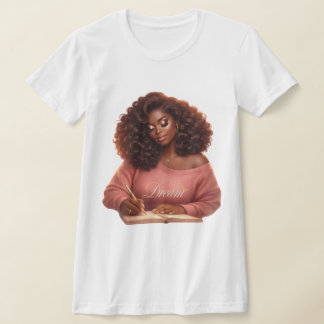 Dröm. Inspirera. Växa. Dam Grafisk T-Shirt