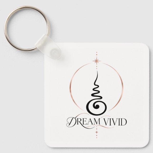 Dröm levande spiral nyckelring (Framsida)