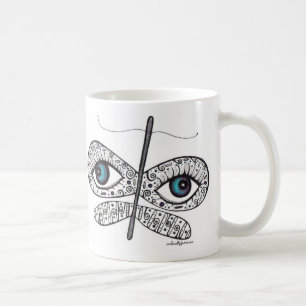 Dröm med din öppna ögasned boll kaffemugg